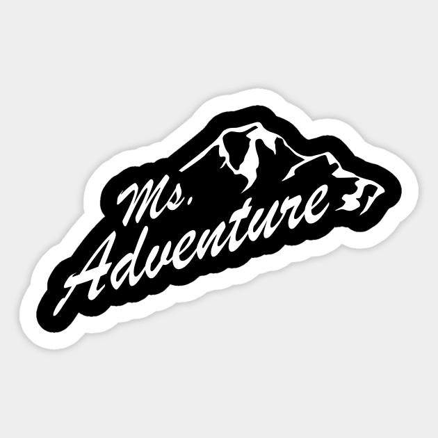 Ms. Adventure Climber Hiker Sticker by Hariolf´s Mega Store